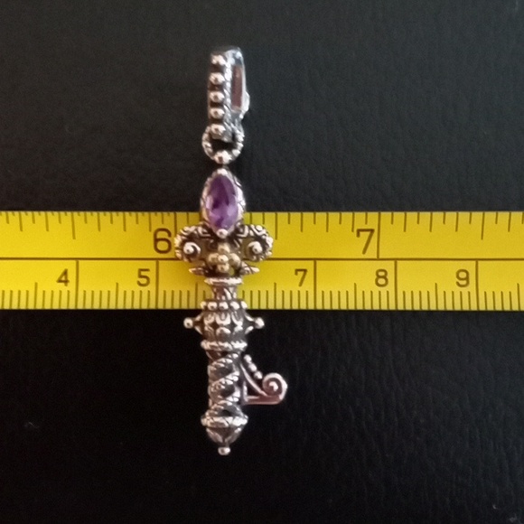 BARBARA BIXBY "KEY OF LIFE" AMETHYST ENHANCER - Picture 8 of 9
